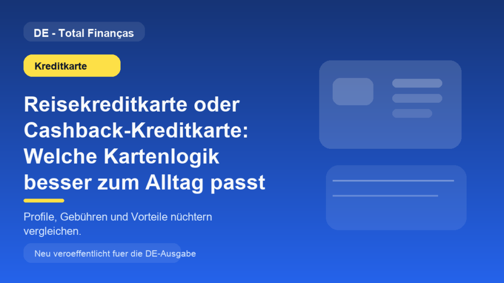 Reisekreditkarte oder Cashback-Kreditkarte: Welche Kartenlogik besser zum Alltag passt