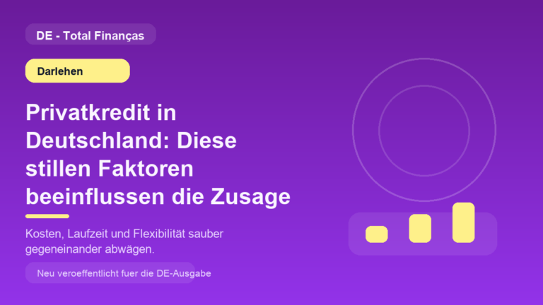 Privatkredit in Deutschland: Diese stillen Faktoren beeinflussen die Zusage