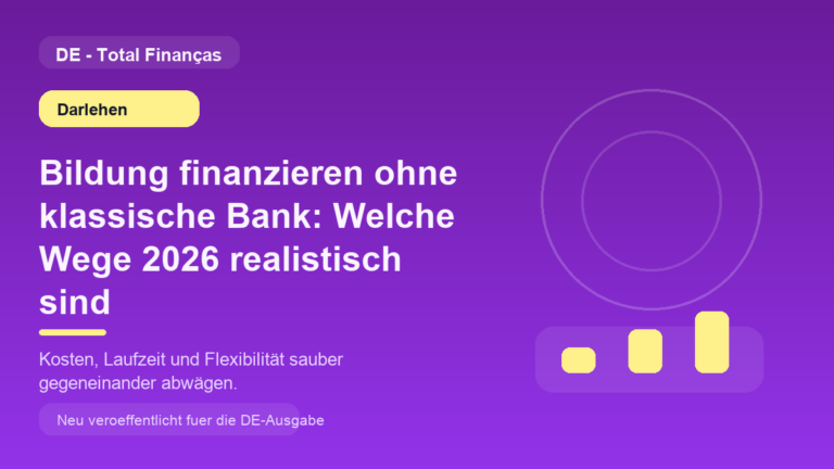 Bildung finanzieren ohne klassische Bank: Welche Wege 2026 realistisch sind