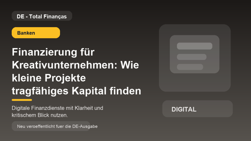 Finanzierung für Kreativunternehmen: Wie kleine Projekte tragfähiges Kapital finden