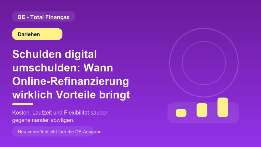 Schulden digital umschulden: Wann Online-Refinanzierung wirklich Vorteile bringt