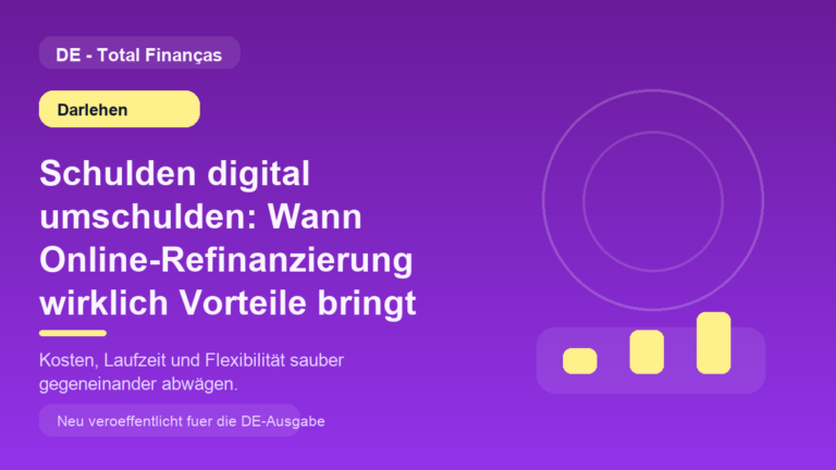 Schulden digital umschulden: Wann Online-Refinanzierung wirklich Vorteile bringt