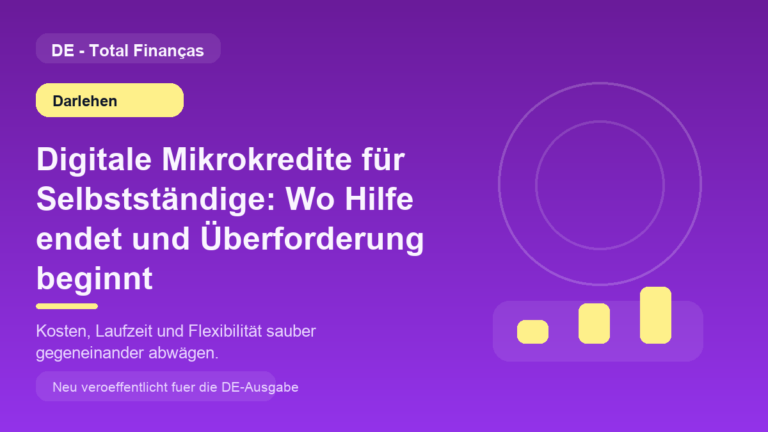 Digitale Mikrokredite für Selbstständige: Wo Hilfe endet und Überforderung beginnt