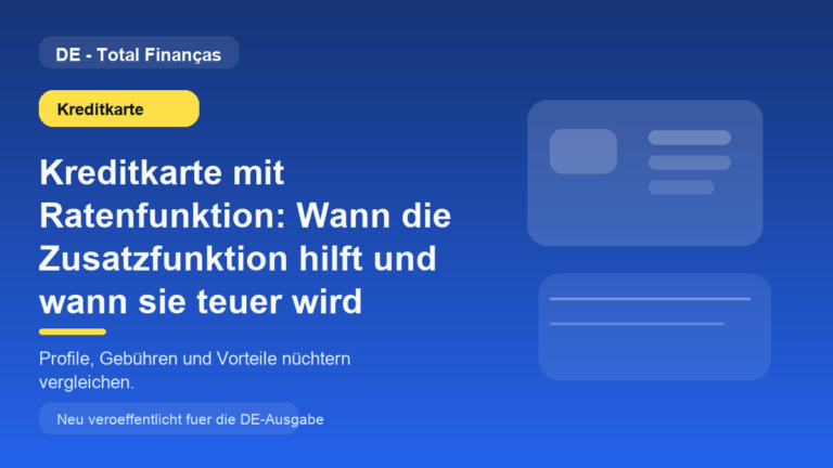 Kreditkarte mit Ratenfunktion: Wann die Zusatzfunktion hilft und wann sie teuer wird
