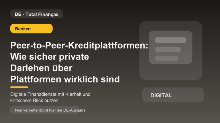 Peer-to-Peer-Kreditplattformen: Wie sicher private Darlehen über Plattformen wirklich sind