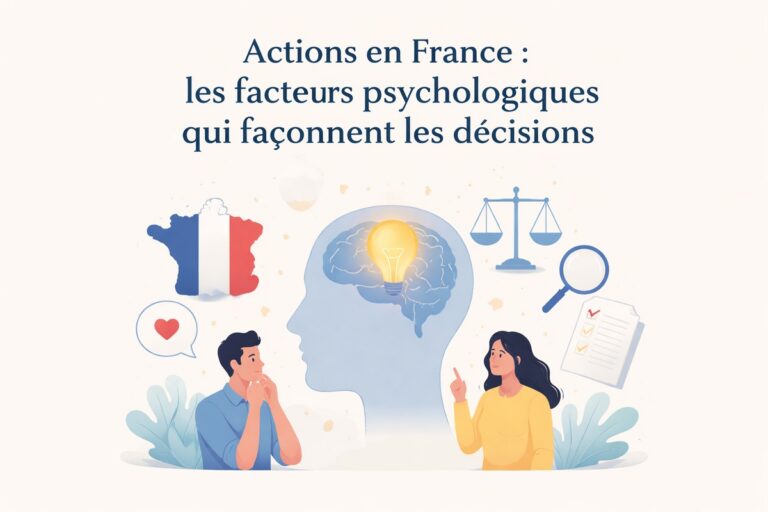Actions en France : les facteurs psychologiques qui façonnent les décisions